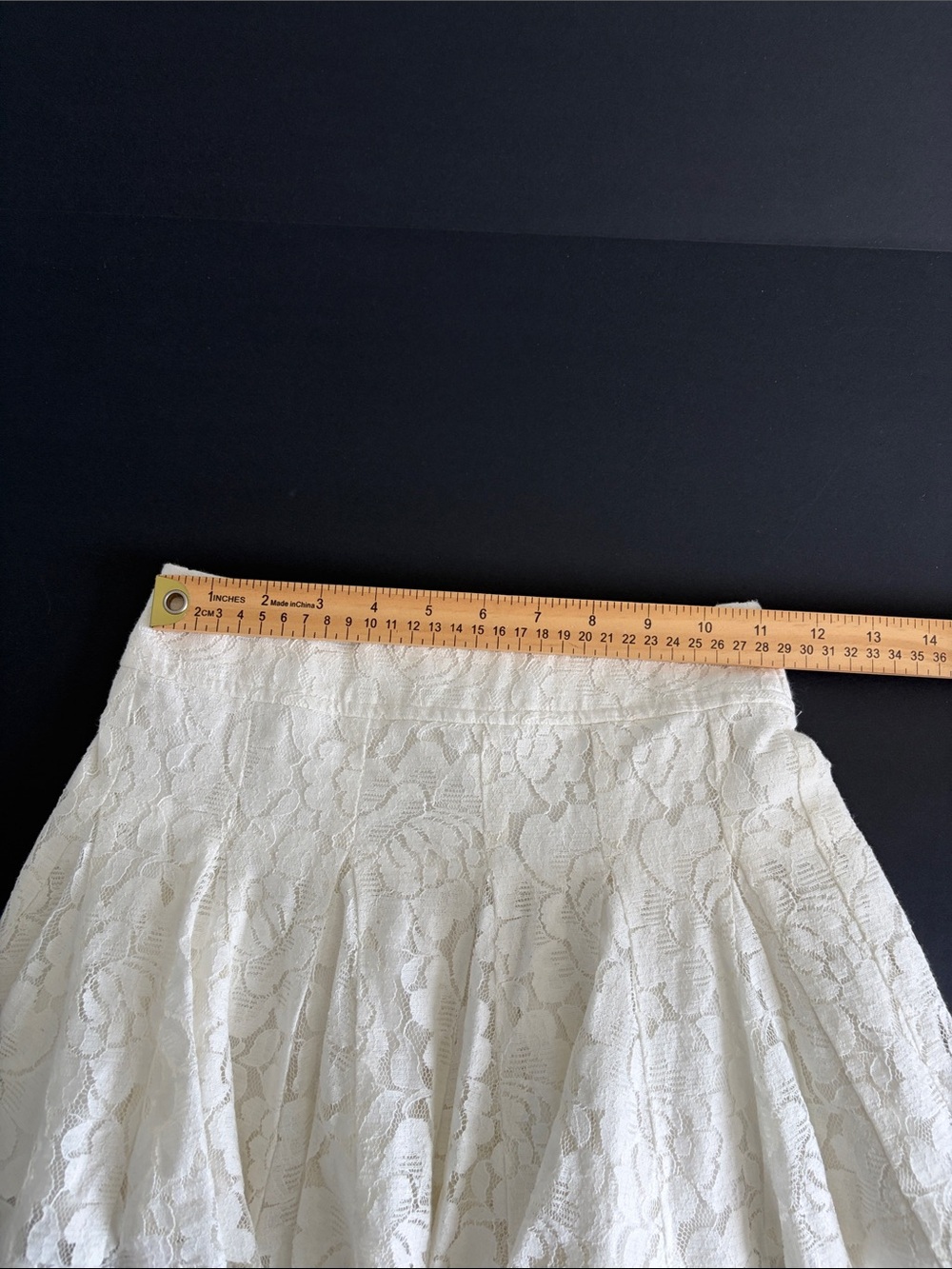 Abercrombie & Fitch Bond-White Lace Circle Skirt - Picture 10 of 11